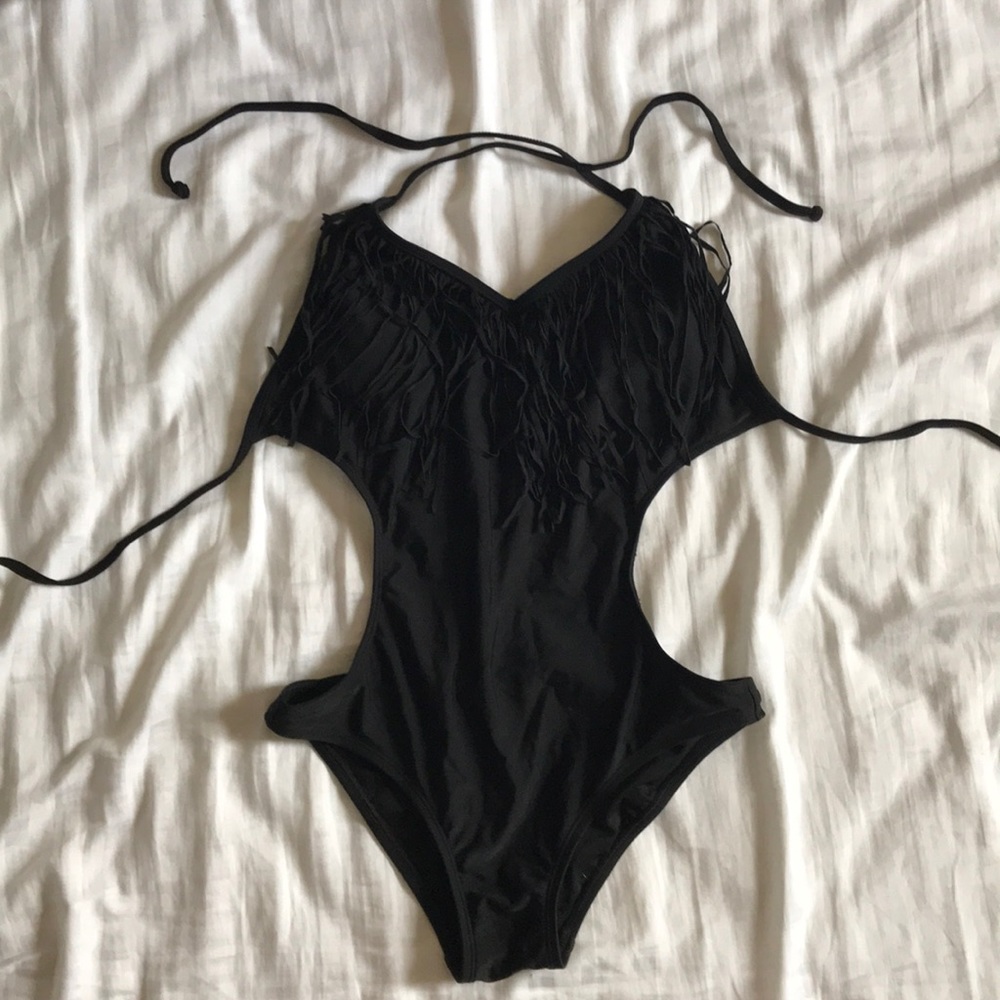 one piece open back bathing suit